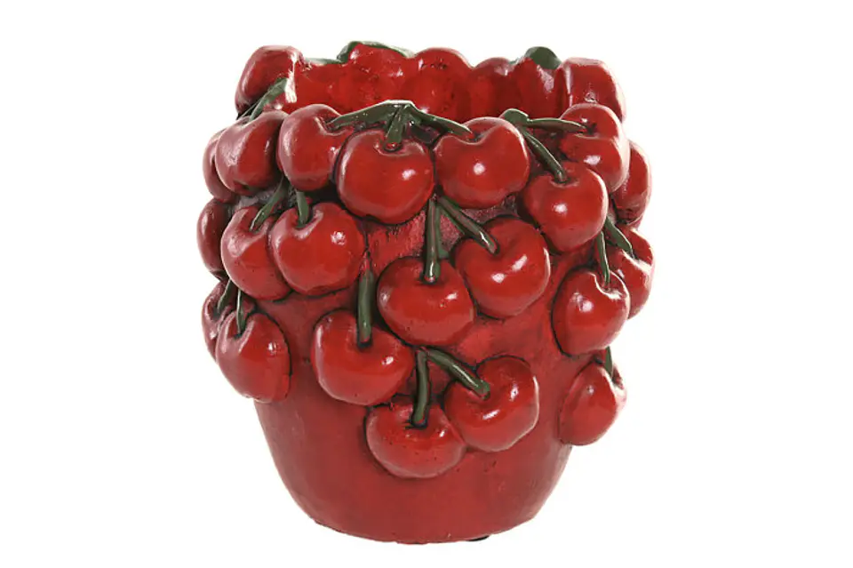 Vaso de Cimento Cerejas 15,5cm  1