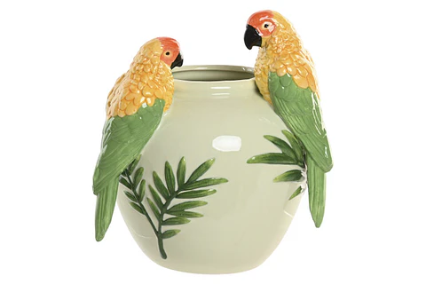 Jarra Papagaio Cerâmica 