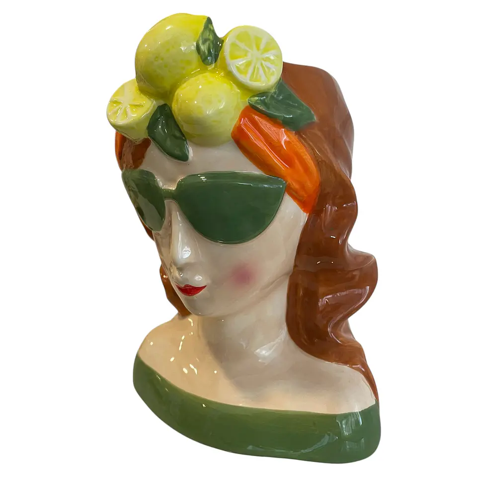 Vaso Senhora Limão 12cm 2