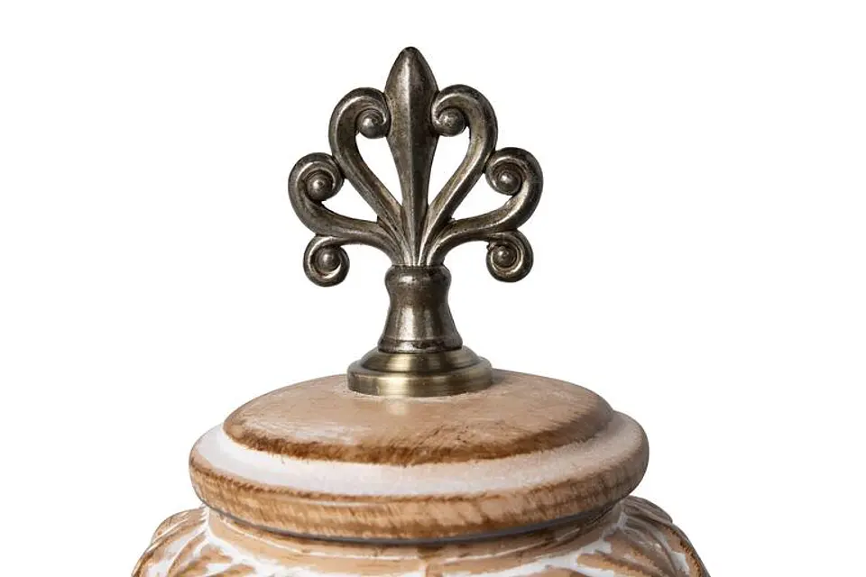 Pote de Cerâmica com Pega em Metal – Estilo Contemporâneo 24 cm 3