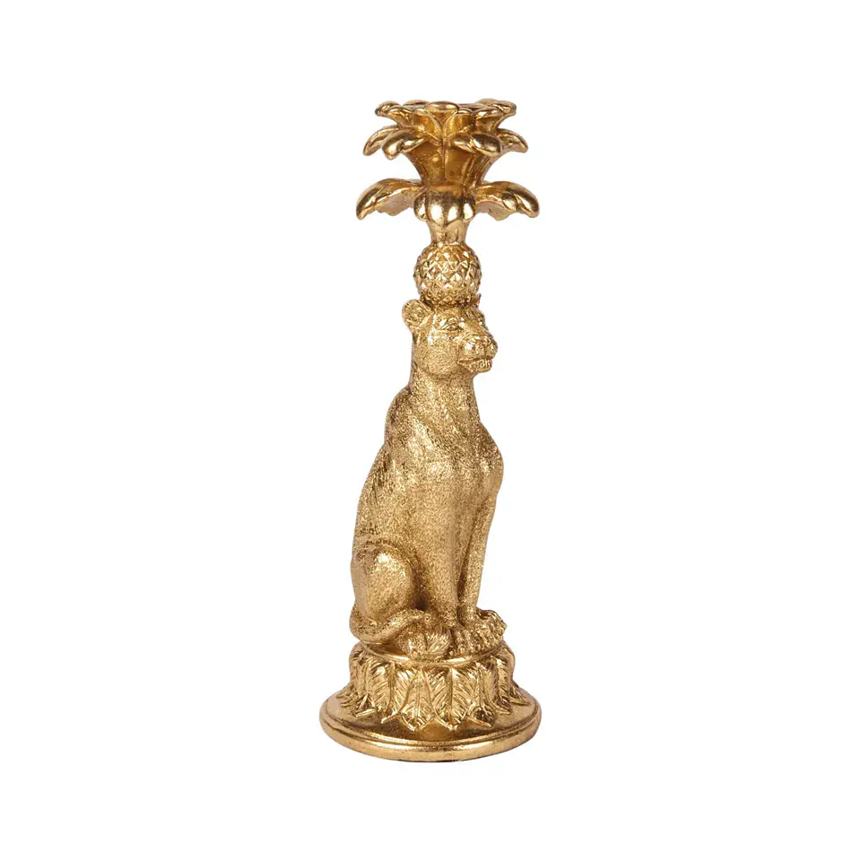 Castiçal Leopardo 23,5cm  1