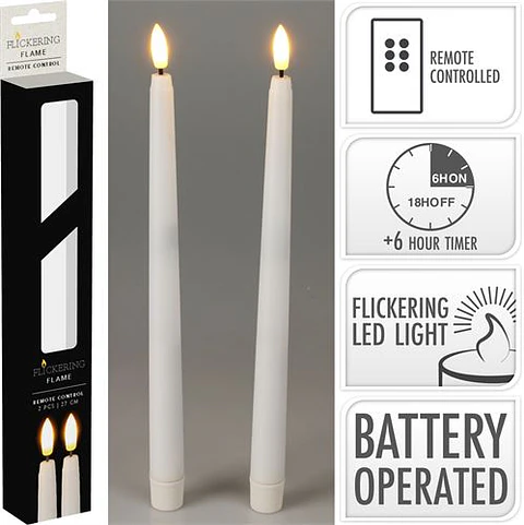 Velas Candelabro LED (Cera)
