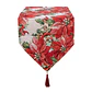 Caminho Mesa Flor Natal 180cm  - Thumbnail 1