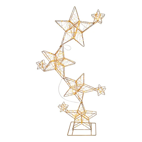 Estrutura Estrelas LED 116cm 