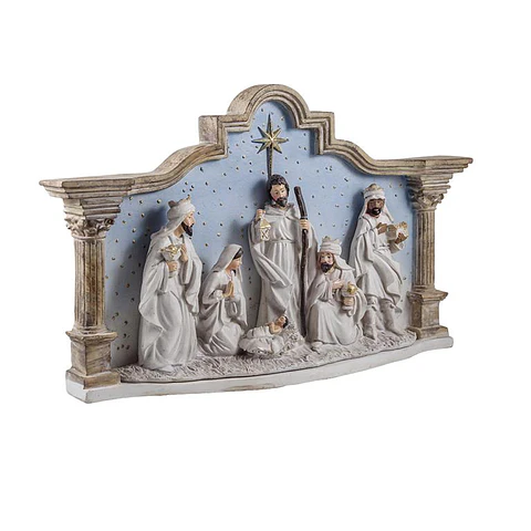 Presépio Estrelas Azul – 39 x 22 cm