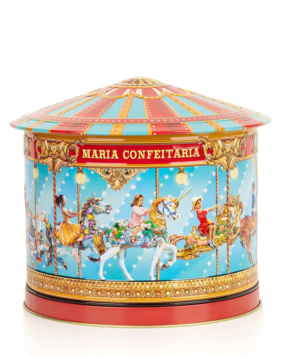 Lata Carrossel Musical c/ Bolachas  1