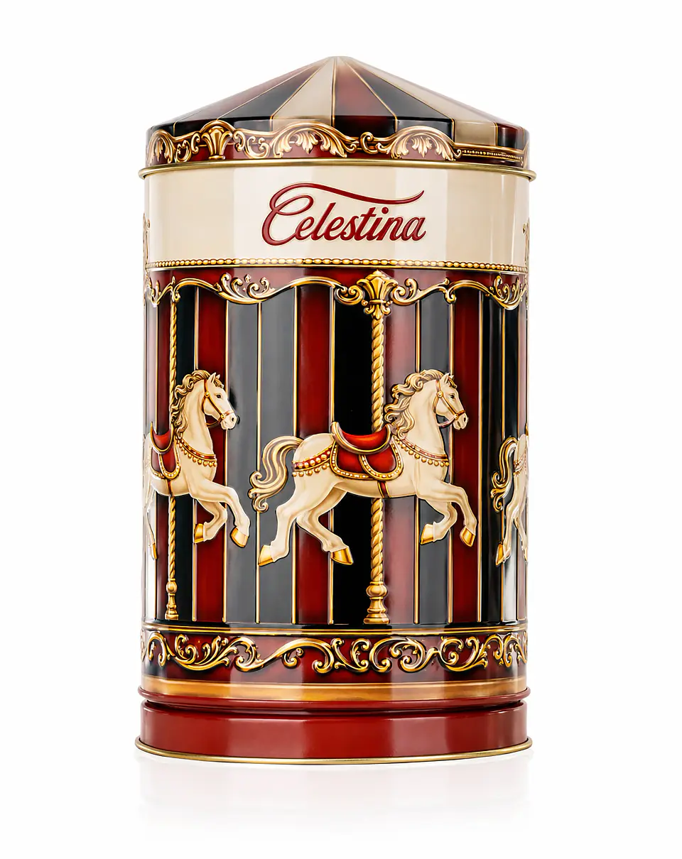 Lata de Bombons Carrossel c/Música Celestina 150g 1