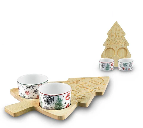 Conj. Aperitivos Natal 3pcs 