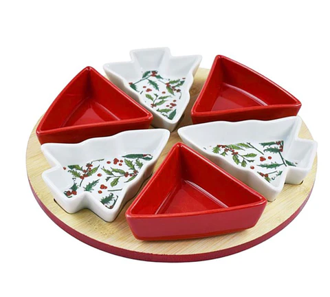 Conj. Aperitivos Natal 7pcs 