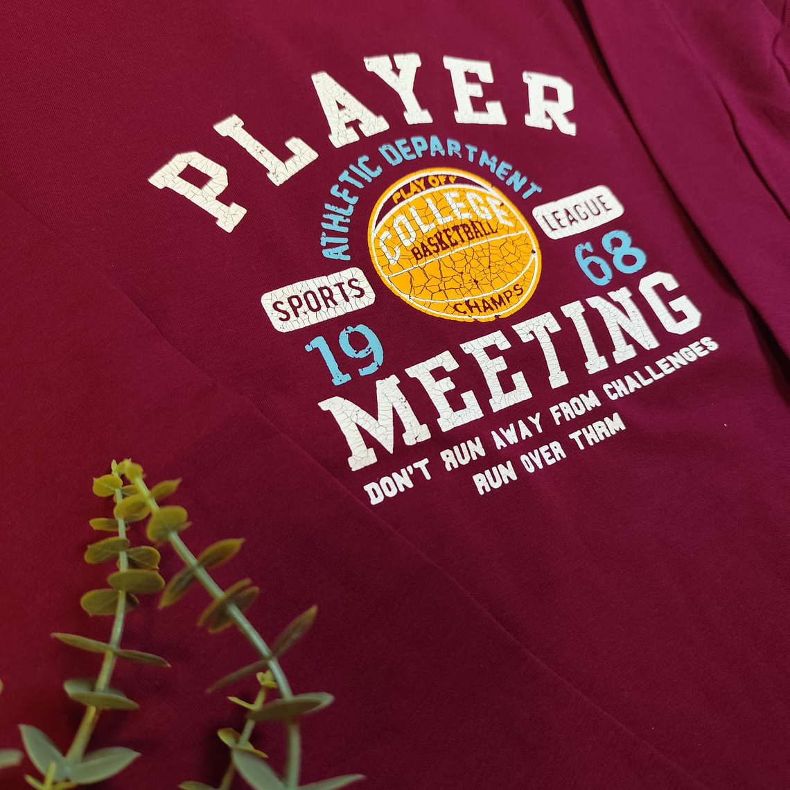 T-shirt manga comprida Player 2