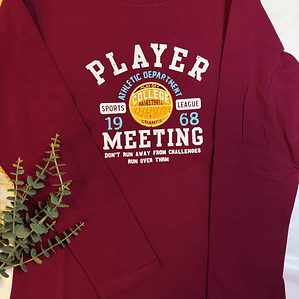 T-shirt manga comprida Player