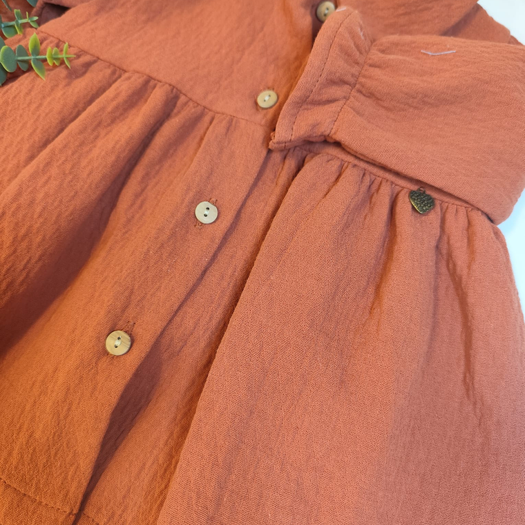 Vestido com botões a frente 1