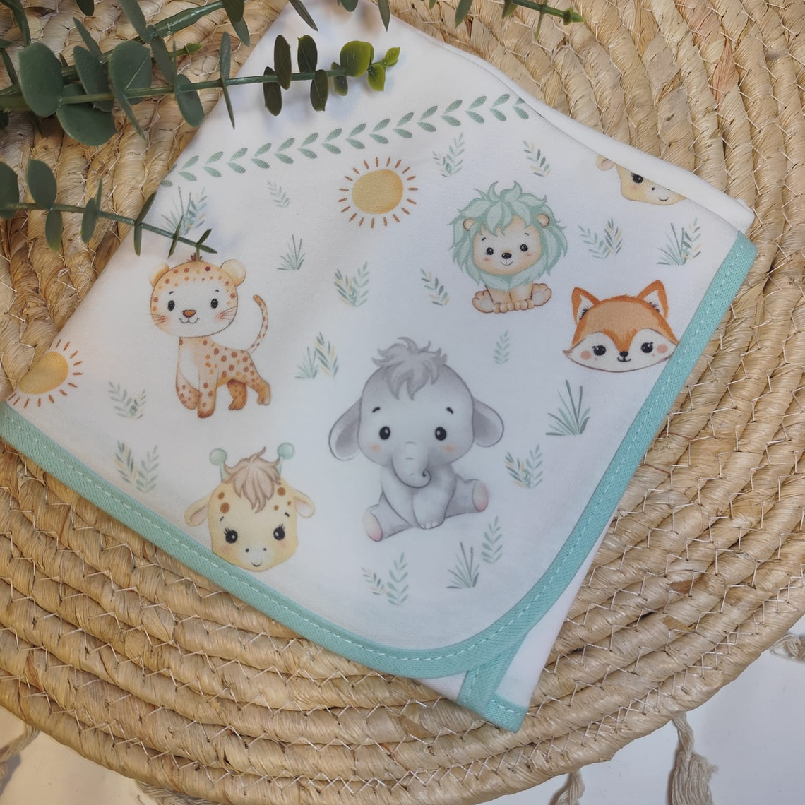 Fralda algodão animais 1