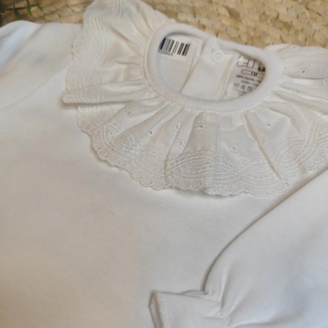 Body algodão com gola bordada 2