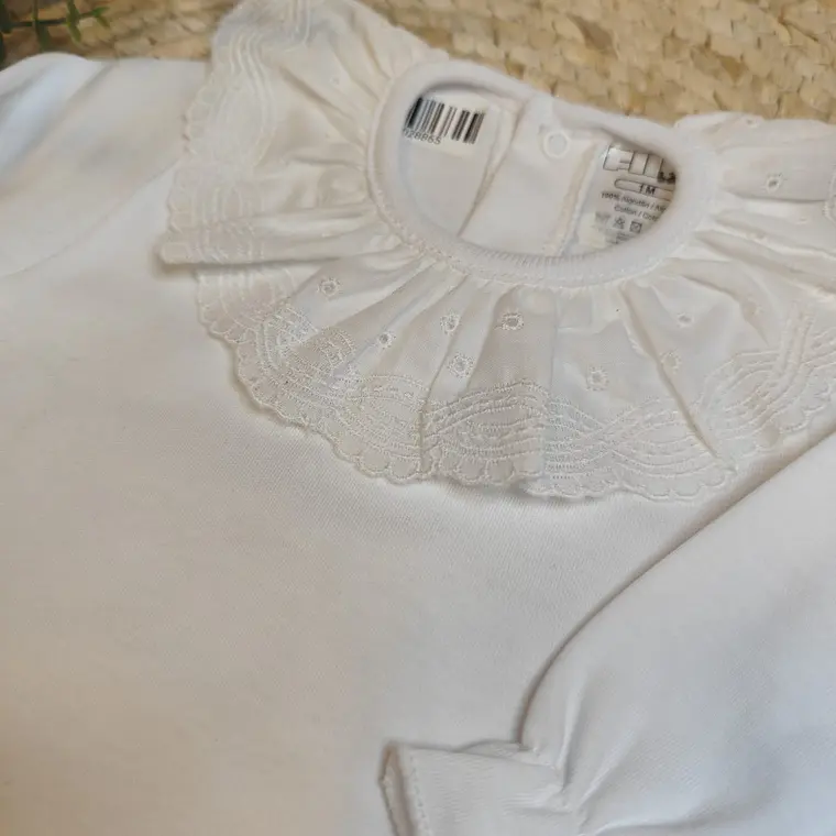 Body algodão com gola bordada 2