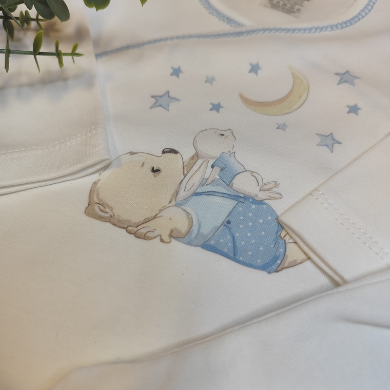 Conjunto body com calça algodão ursinho bons sonhos 2