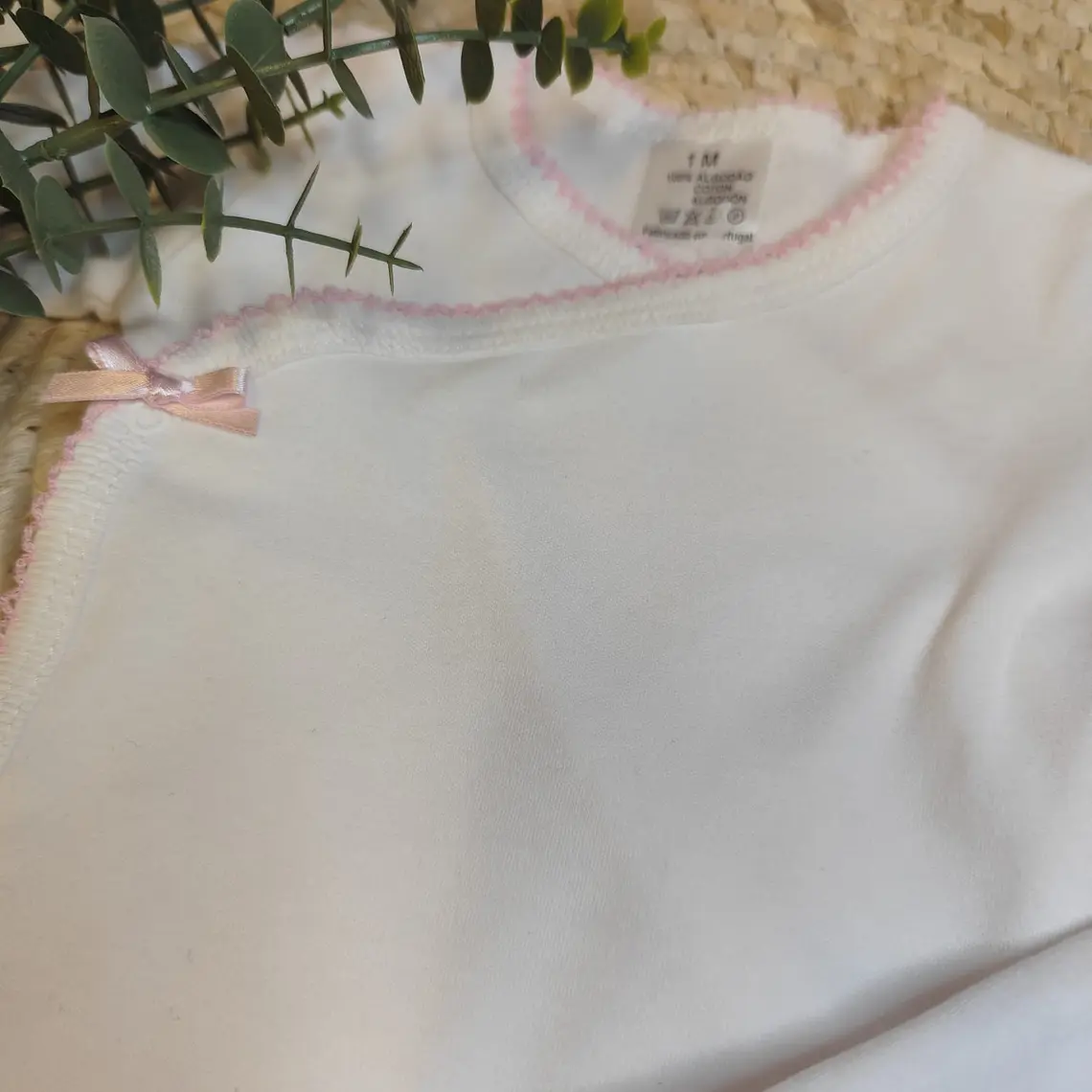 Conjunto body cruzado algodão e calças 2