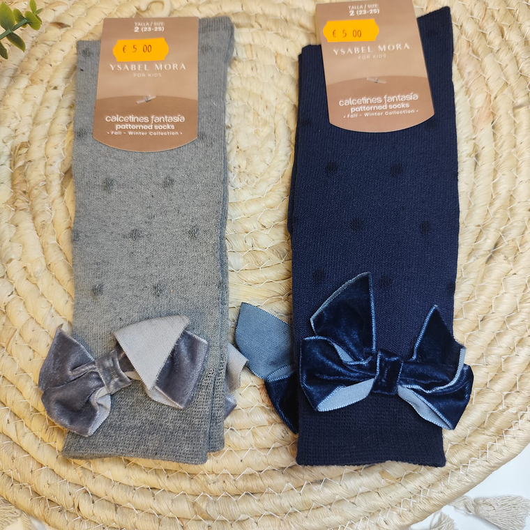 Meias altas com laço 1