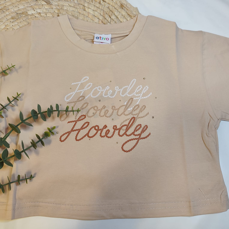 T-shirt manga curta Howdy 1