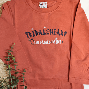 T-shirt manga comprida tribal