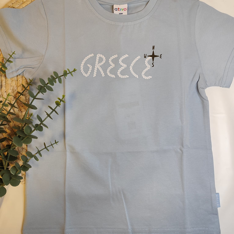 T-shirt manga comprida Greece 1