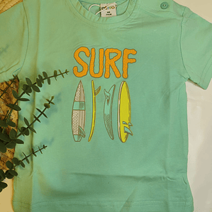 T-shirt manga curta surf