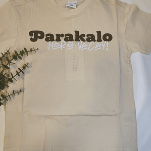 T-shirt manga curta Parakalo