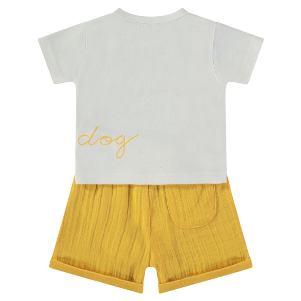 Conjunto calção linho dog 2