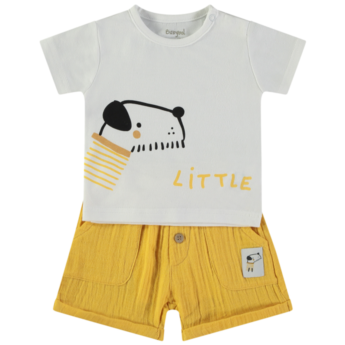 Conjunto calção linho dog 1