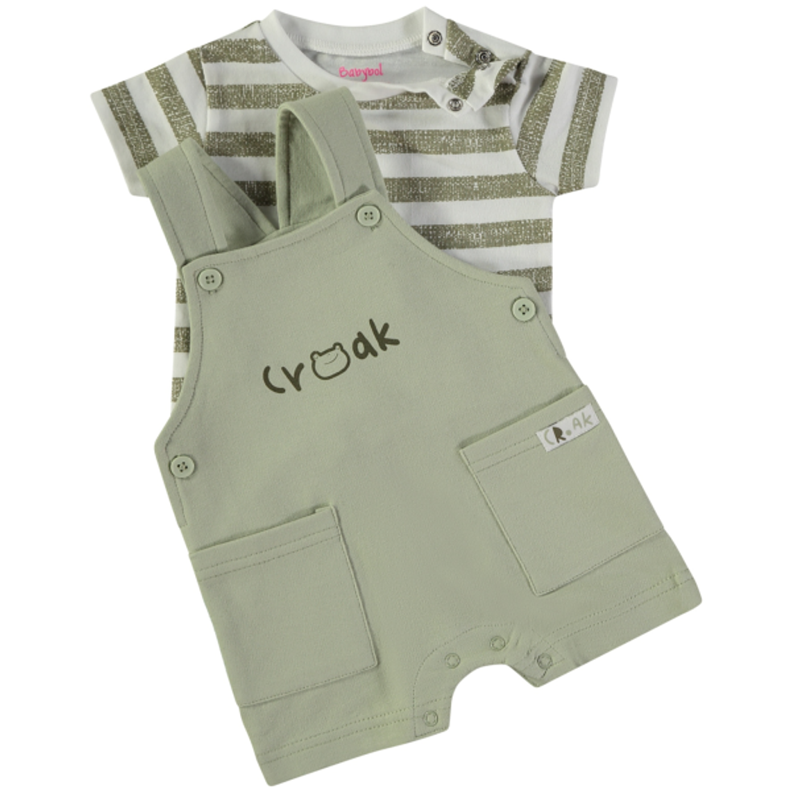 Jardineira com t-shirt croak 2