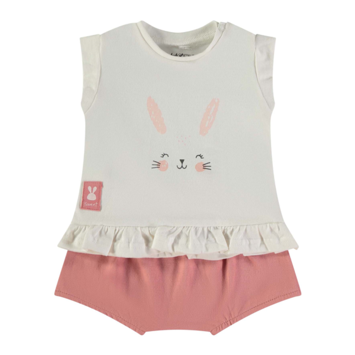 Conjunto t-shirt coelhinho e calção 3