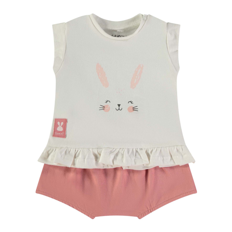 Conjunto t-shirt coelhinho e calção 3