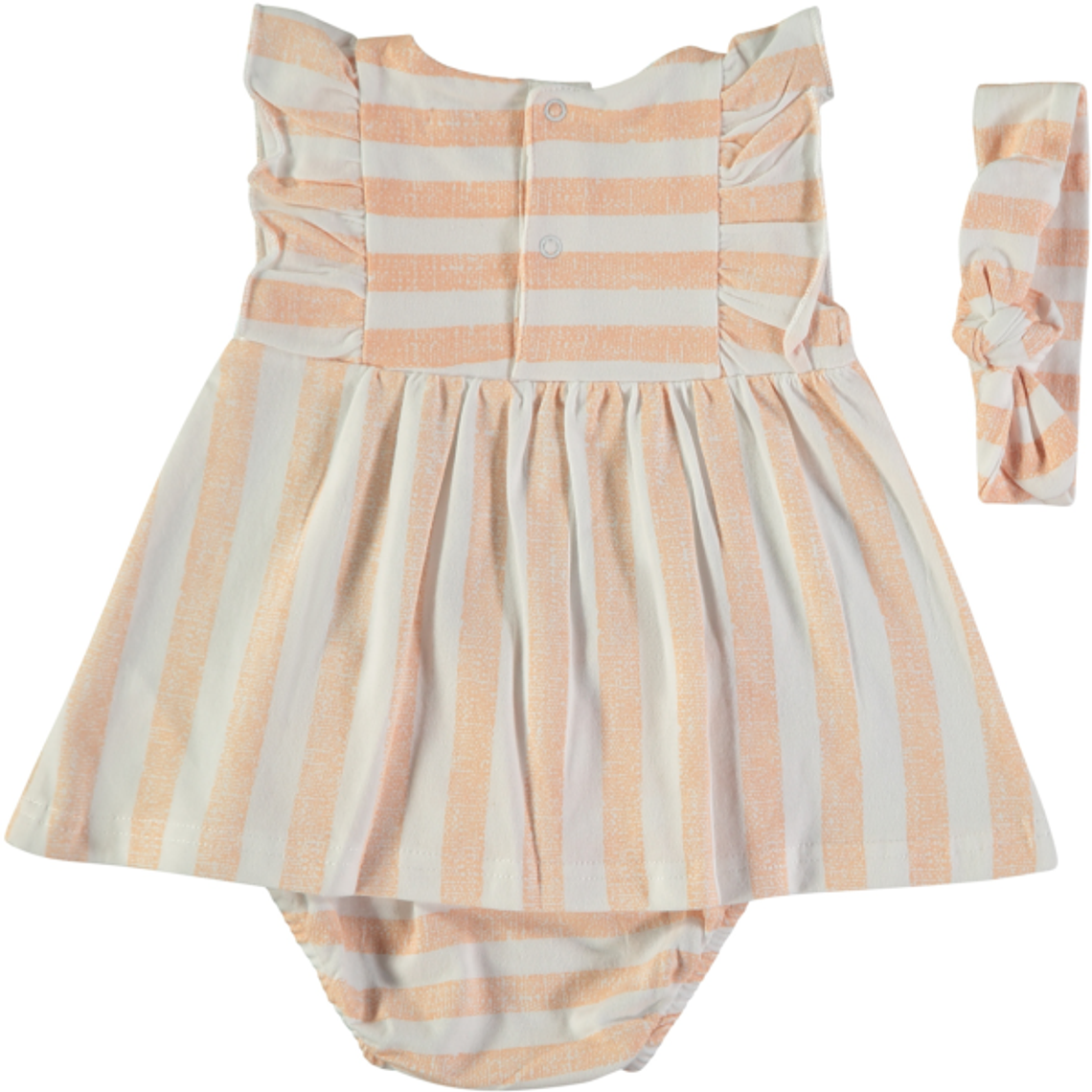 Vestido riscas com cueca e fita  2