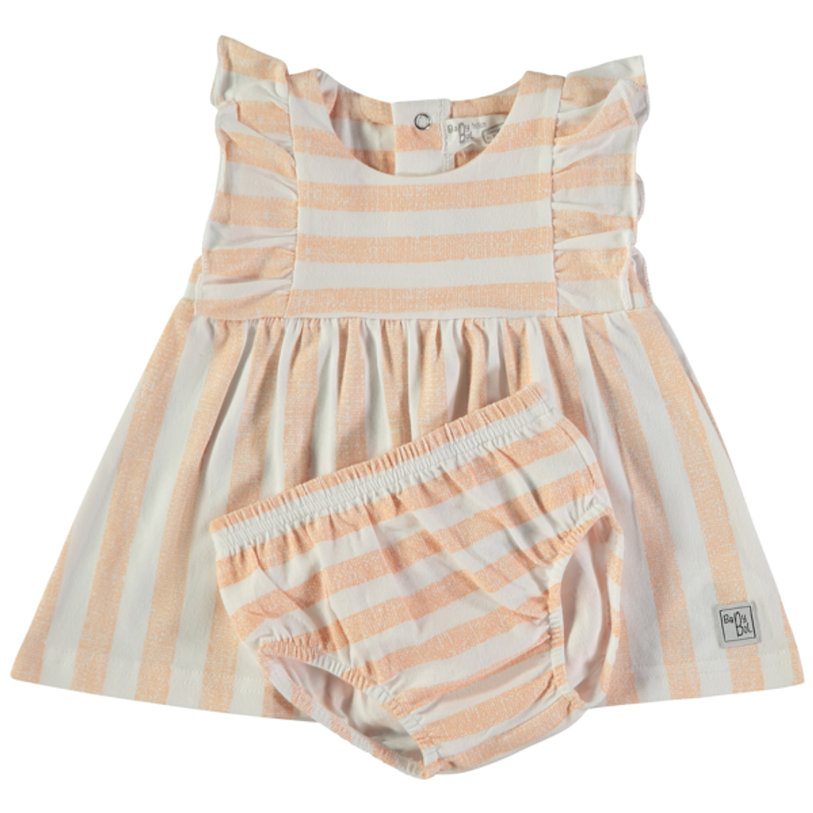 Vestido riscas com cueca e fita  3