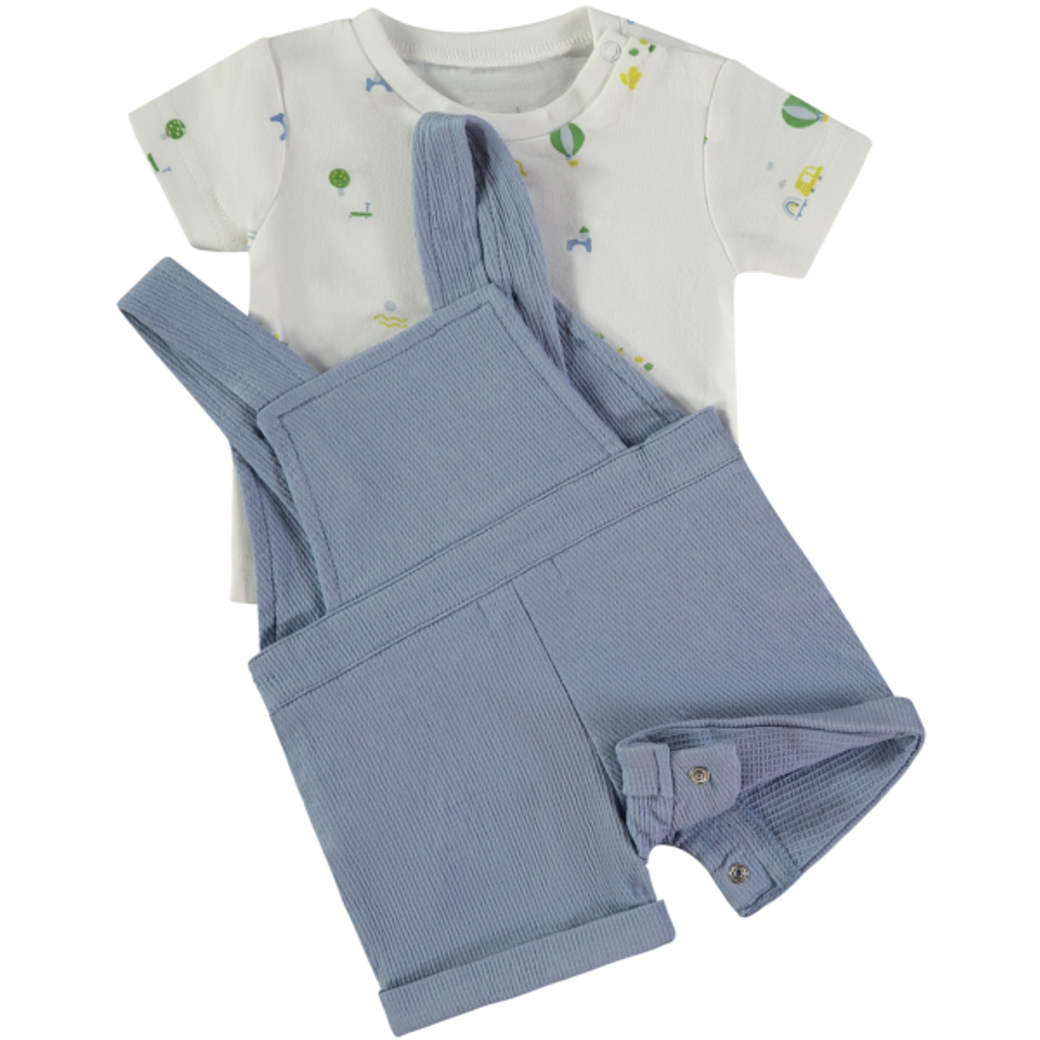 Jardineira com t-shirt 2