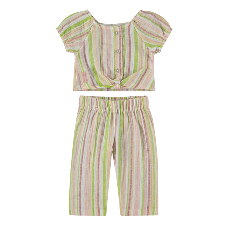 Conjunto de linho calça e top 2