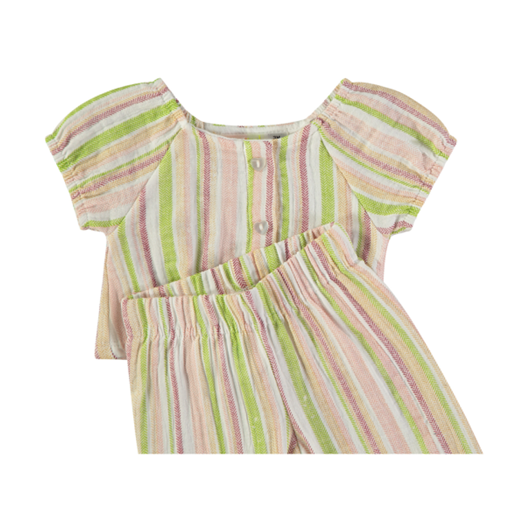 Conjunto de linho calça e top 3