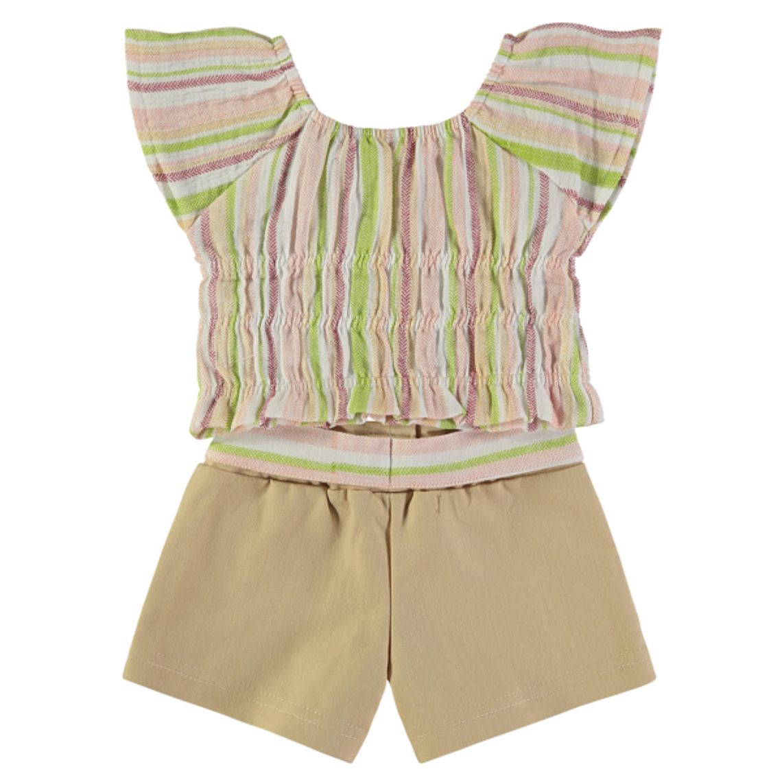 Conjunto calção e top drapeado 3