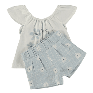 Conjunto t-shirt e calção