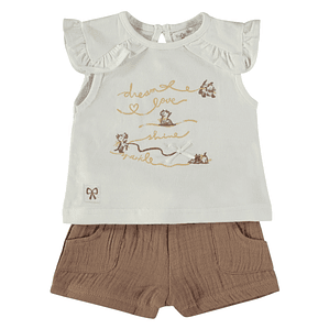 Conjunto t-shirt e calção