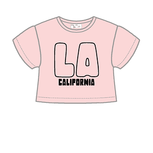 T-shirt curta LA