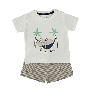 Conjunto t-shirt e calção