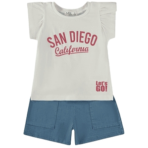 Conjunto t-shirt e calção