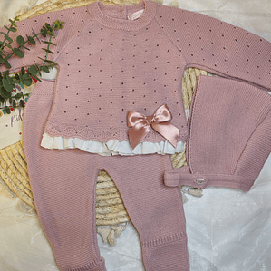 Conjunto malha fina com laço