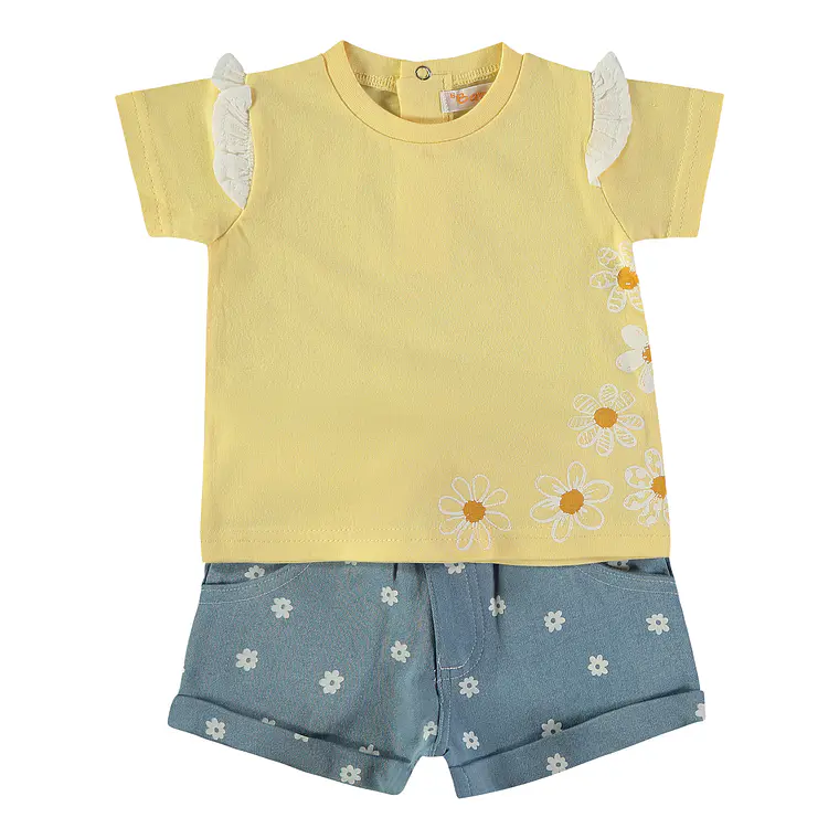 Conjunto calção florido 2