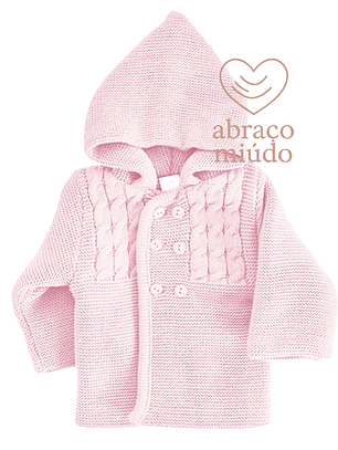 Casaco de malha duplo com capuz – várias cores (3 a 12 meses) 
