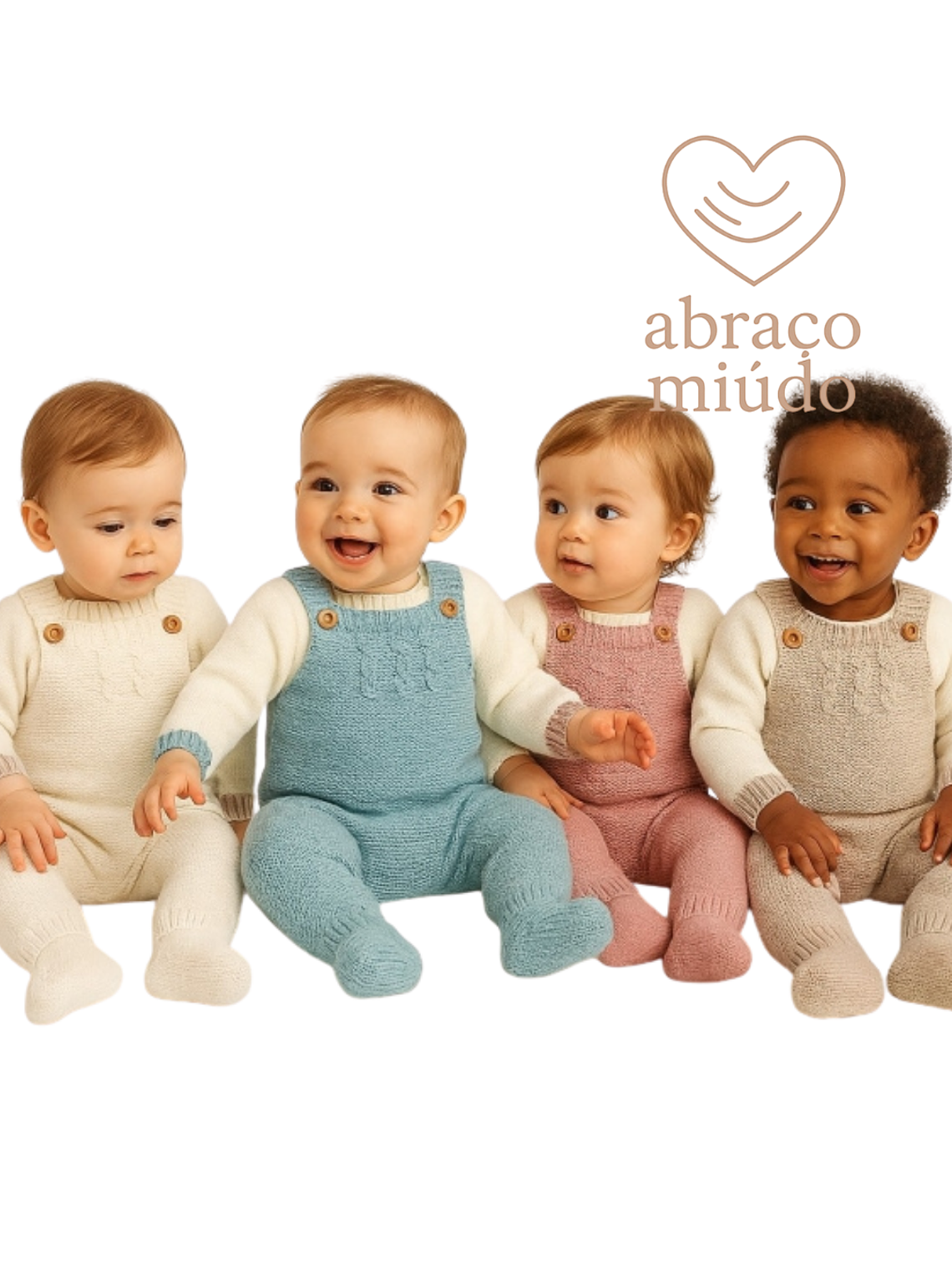 Jardineira de malha com camisola – várias cores (1 a 6 meses)  1
