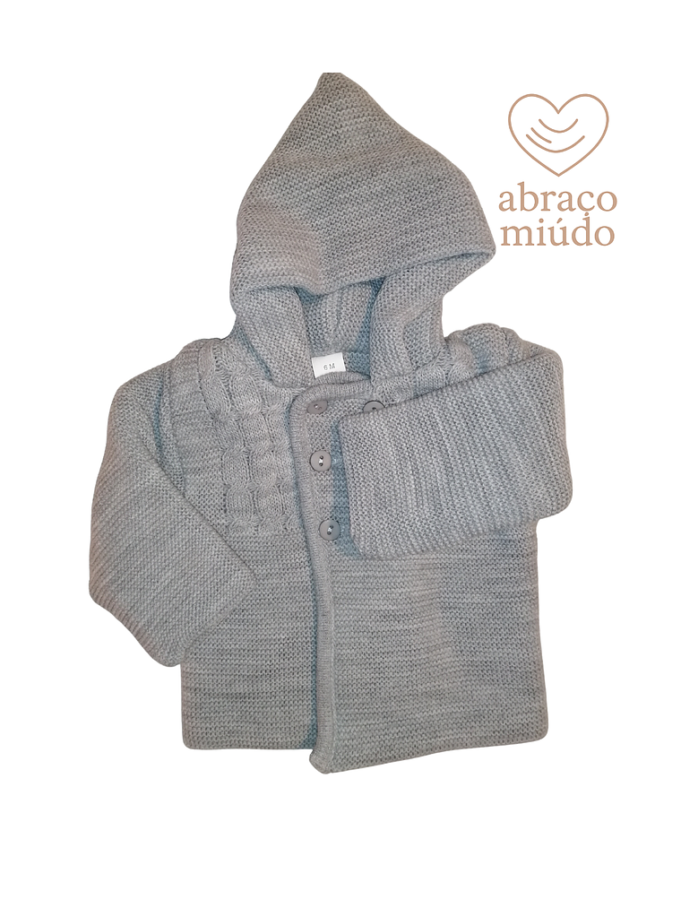 Casaco de malha duplo com capuz – várias cores (3 a 12 meses)  4