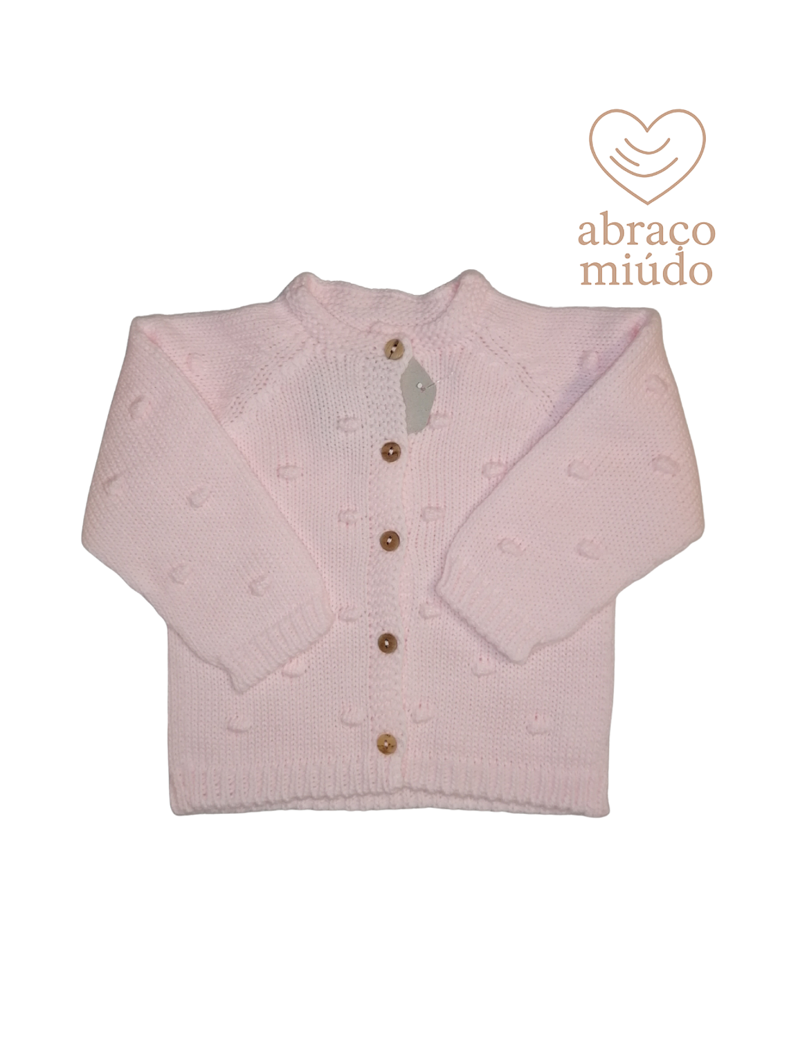 Casaco de Malha Rosa – 12 meses 1