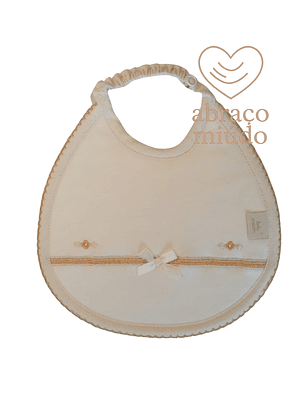 🍼 Babete Bordado em Algodão – Tamanho Único 